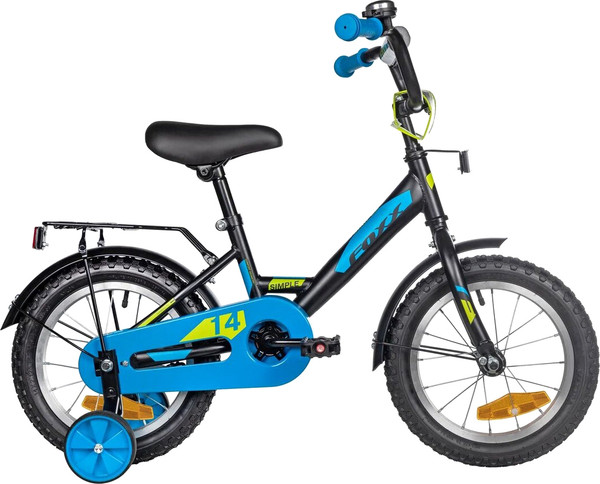 Изображение товара Детский велосипед Foxx Simple 14 / 143SIMPLE.BK5 (черный, разобранный, в коробке)