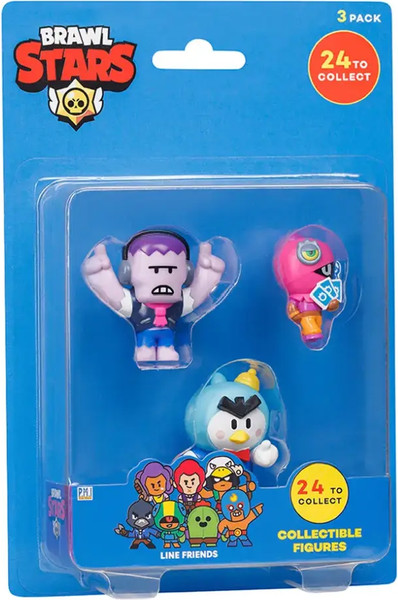 Изображение товара Набор фигурок коллекционных Brawl Stars Фрэнк, Тара и Мистер Пи / BRW2020D