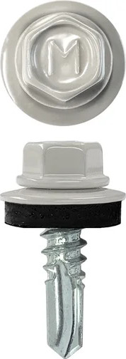 Изображение товара Саморез Daxmer Кровельный 5.5x19 (250шт, 7004 светло-серый)