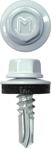 Изображение товара Саморез Daxmer Кровельный 5.5x19 (250шт, 9003 ярко-белый)