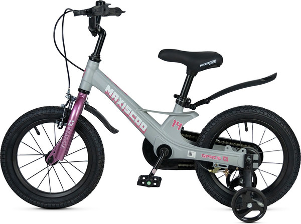 Изображение товара Детский велосипед Maxiscoo Space Стандарт Плюс 14 2025 / MSC-S1443 (серый жемчуг, разобран, в коробке)