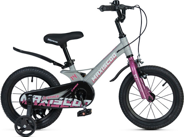 Изображение товара Детский велосипед Maxiscoo Space Стандарт Плюс 14 2025 / MSC-S1443 (серый жемчуг, разобран, в коробке)
