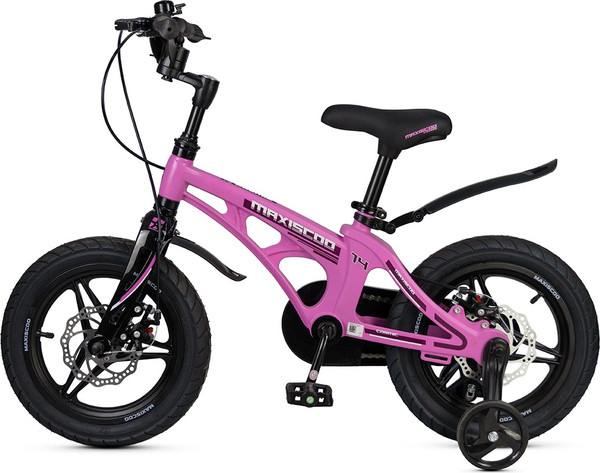 Изображение товара Детский велосипед Maxiscoo Cosmic Deluxe Plus 14 2025 / MSC-C1443D (розовый)