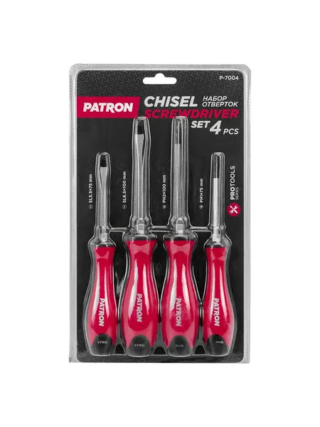 Изображение товара Набор отверток Patron P-7004 (64829)