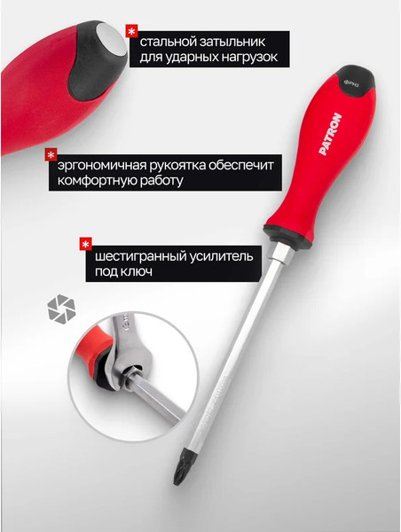 Изображение товара Набор отверток Patron P-7006 (64830)