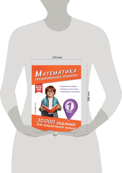 Изображение товара Учебное пособие Эксмо Математика. Тренировочные примеры. 1 класс, мягкая обложка (Королев Владимир)