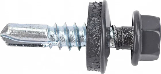 Изображение товара Саморез Daxmer Кровельный 5.5x25 (250шт, 7024 графит/серый)