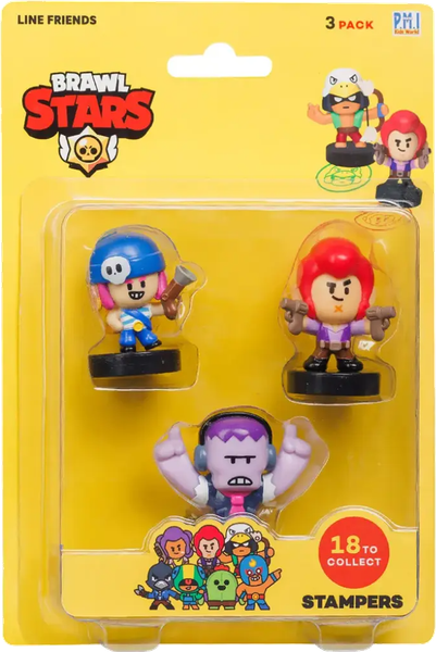 Изображение товара Набор фигурок коллекционных Brawl Stars Фрэнк, Кольт и Пэнни / BRW5020D