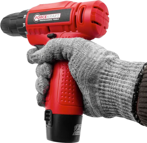 Изображение товара Аккумуляторная дрель-шуруповерт ForceKraft 64 833 / FK-CD6215A