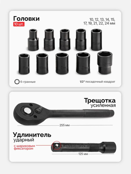 Изображение товара Универсальный набор инструментов ForceKraft FK-4122-5 (64663)