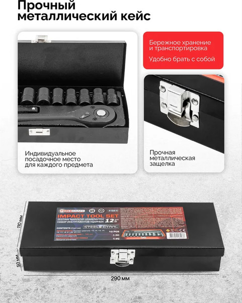 Изображение товара Универсальный набор инструментов ForceKraft FK-4122-5 (64663)