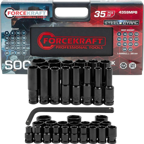 Изображение товара Набор головок слесарных ForceKraft FK-4359MPB (62297)