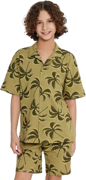 Изображение товара Рубашка детская Mark Formelle 113445 (р.128-64, пальмы на кедре)