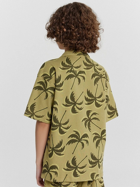 Изображение товара Рубашка детская Mark Formelle 113445 (р.128-64, пальмы на кедре)