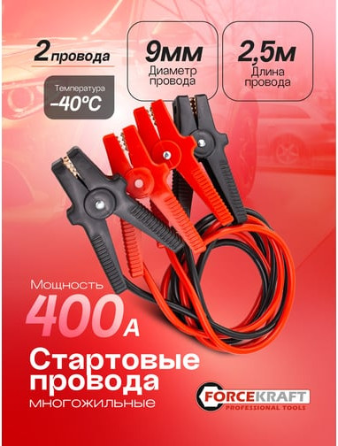Изображение товара Стартовые провода ForceKraft FK-884S4 (61 324)