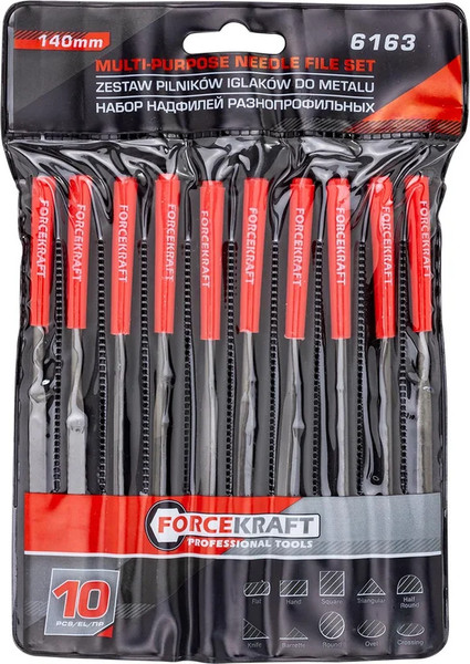 Изображение товара Набор надфилей ForceKraft 60 878 / FK-6163
