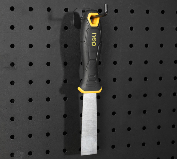 Изображение товара Шпатель Deli Нержавеющий YS EDL-HD6 (150мм, 2-х компонентная ручка, черный/желтый)