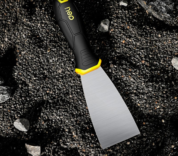 Изображение товара Шпатель Deli Нержавеющий YS EDL-HD2 (50мм, 2-х компонентная ручка, черный/желтый)
