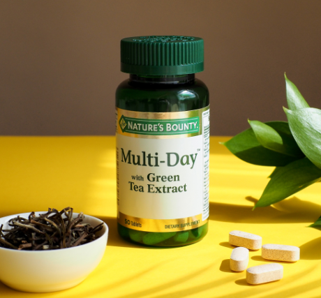Изображение товара Витаминно-минеральный комплекс Nature's Bounty Мультидэй с экстрактом листьев зеленого чая (50 таблеток)