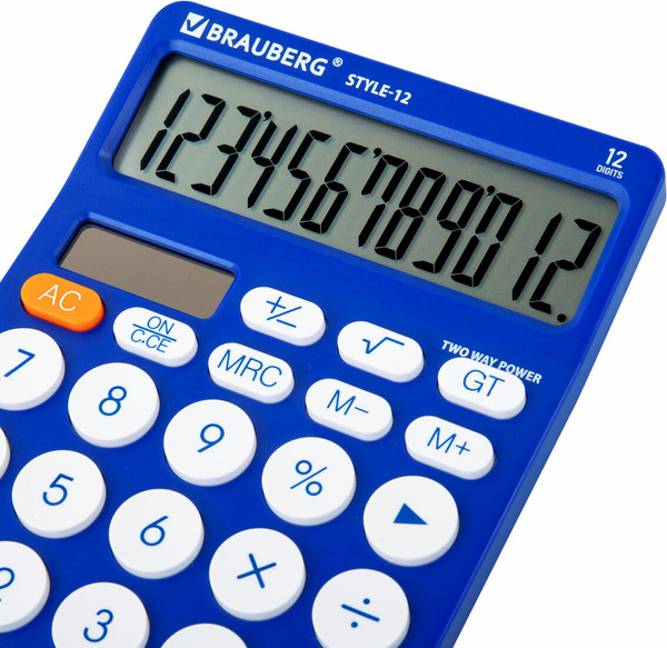 Изображение товара Калькулятор Brauberg Style 12-BL / 272966 (синий)