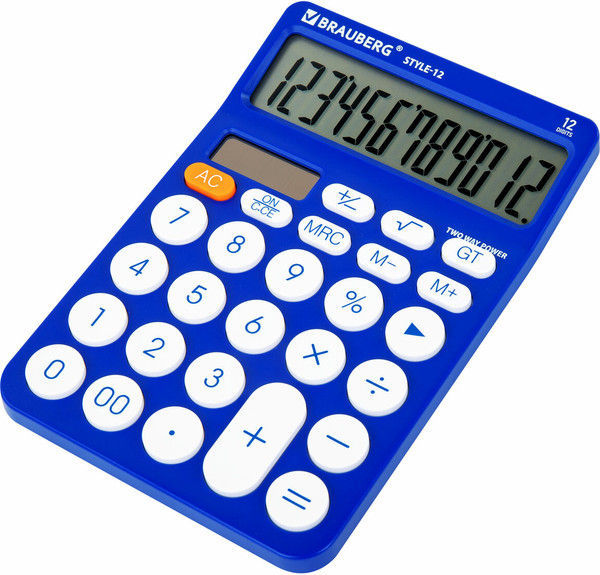 Изображение товара Калькулятор Brauberg Style 12-BL / 272966 (синий)