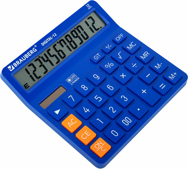 Изображение товара Калькулятор Brauberg Digital 12-BL / 272969 (синий)