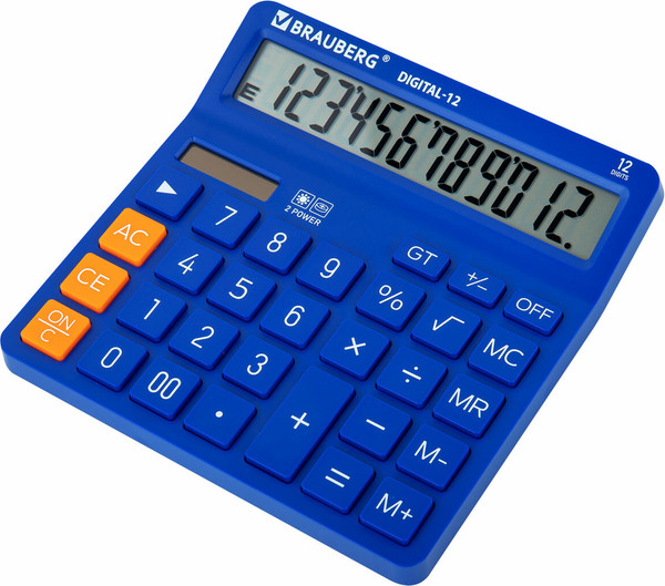 Изображение товара Калькулятор Brauberg Digital 12-BL / 272969 (синий)