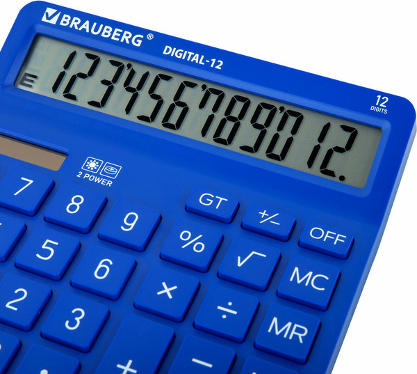 Изображение товара Калькулятор Brauberg Digital 12-BL / 272969 (синий)