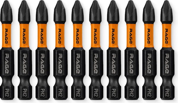 Изображение товара Набор бит Vira Rage S2 PH2x50мм / 554123 (10шт)