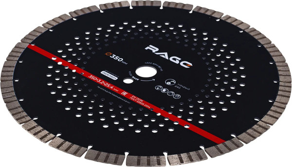 Изображение товара Отрезной диск алмазный Vira Rage 350мм / 600351