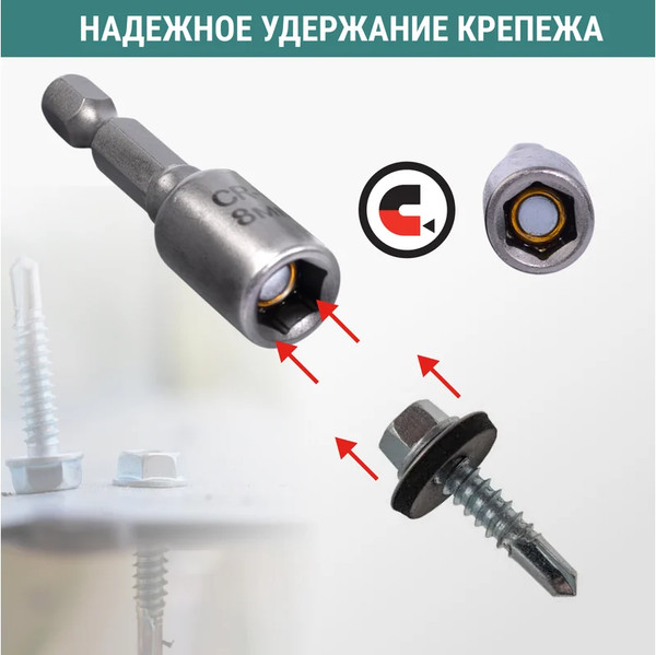 Изображение товара Набор бит Vira 8мм / 554408 (2шт)