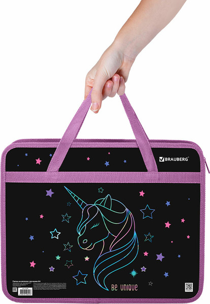 Изображение товара Папка-портфель Brauberg Radiant Unicorn / 273369
