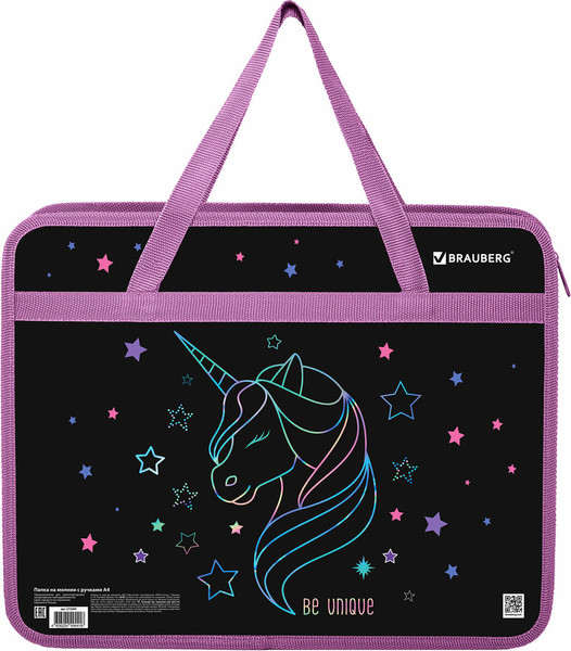 Изображение товара Папка-портфель Brauberg Radiant Unicorn / 273369