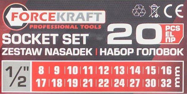 Изображение товара Универсальный набор инструментов ForceKraft FK-019-5K (59788)