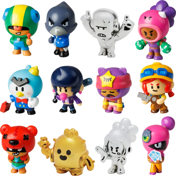 Изображение товара Набор фигурок коллекционных Brawl Stars Спайк, Шелли и Фрэнк / BRW2080B