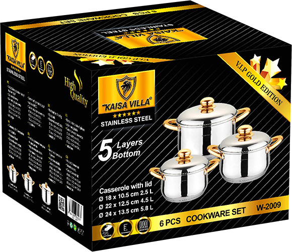 Изображение товара Набор кастрюль Kaisa Villa W2009