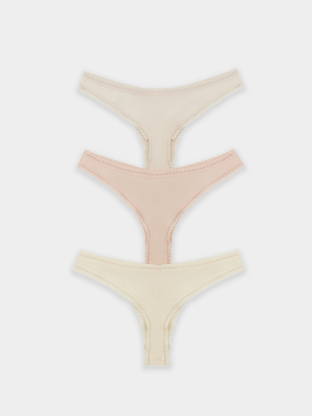 Изображение товара Комплект женских трусов Mark Formelle 412654-3 (р.106, жемчуг)