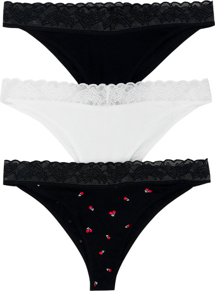 Изображение товара Комплект женских трусов Mark Formelle 412632-3 (р.98, вишенки на черном)