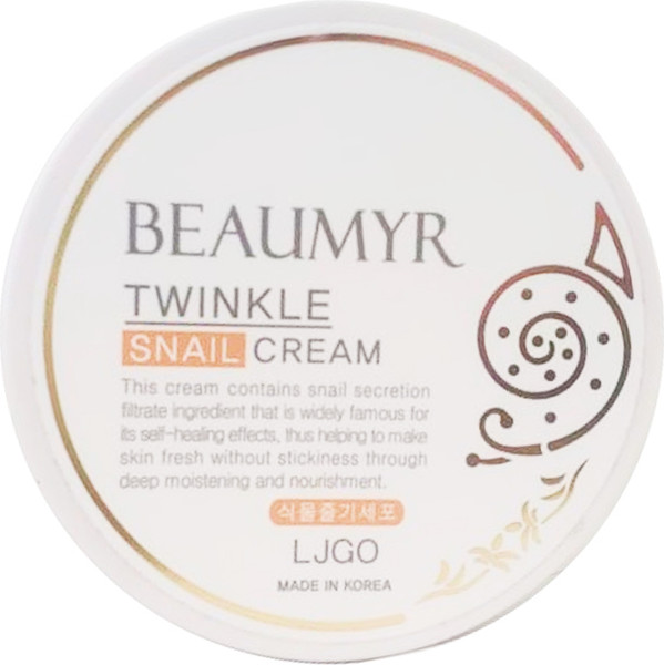 Изображение товара Крем для лица Beaumyr Twinkle Snail Cream с экстрактом слизи улитки (100г)
