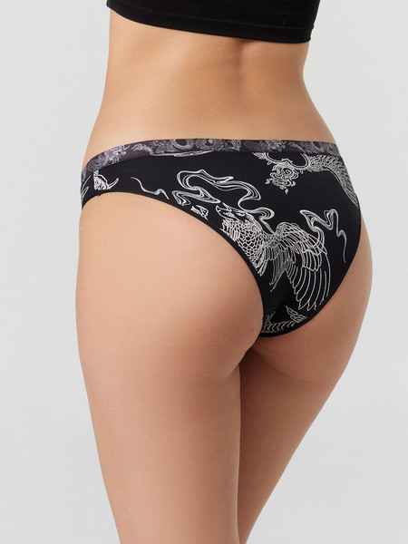 Изображение товара Комплект женских трусов Mark Formelle 412619-3 (р.106, тату на черном)