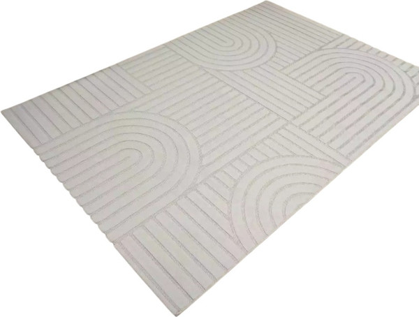 Изображение товара Ковер Radjab Carpet Сканди Сизаль Прямоугольник 10946A / 12268RK (1.6x3, Krem/Krem)