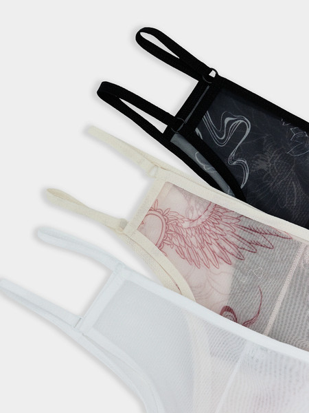 Изображение товара Комплект женских трусов Mark Formelle 412438-3 (р.98, тату на персиковом)