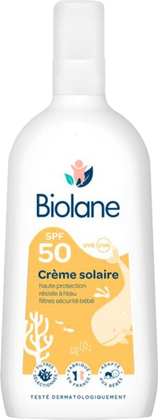 Изображение товара Крем солнцезащитный Biolane SPF50 детский (200мл)