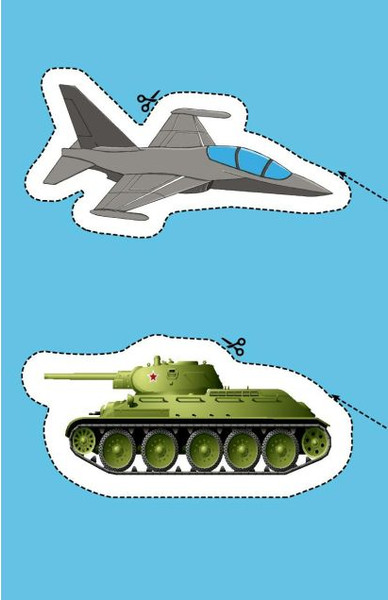 Изображение товара Развивающая книга Эксмо Мои первые вырезалки. Машинки, мягкая обложка