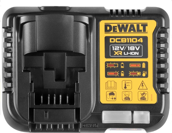 Изображение товара Набор аккумуляторов для электроинструмента DeWalt DCB1104 (12V/18V) + аккумуляторы DCBP518 / DCB1104H2