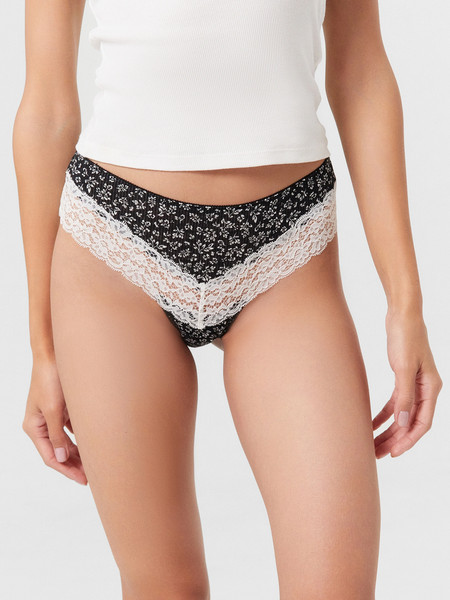 Изображение товара Комплект женских трусов Mark Formelle 412538-3 (р.98, листики на черном)