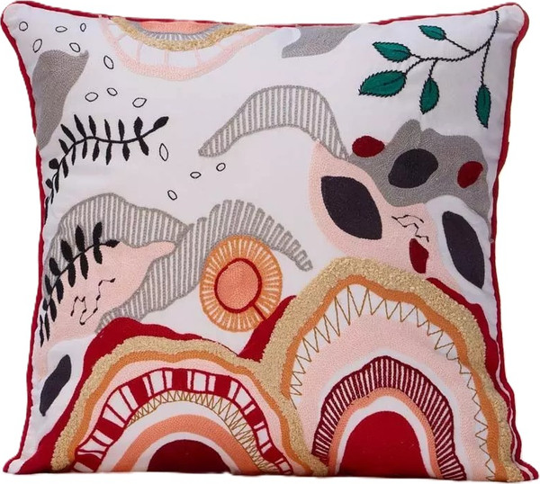 Изображение товара Чехол на подушку Arya Fantasy / 8680943255525 (белый/красный)