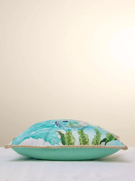 Изображение товара Чехол на подушку Arya Triton / 8680943255488 (белый/голубой)