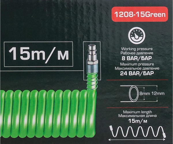 Изображение товара Шланг для компрессора Forsage 59 767 / F-1208-15Green