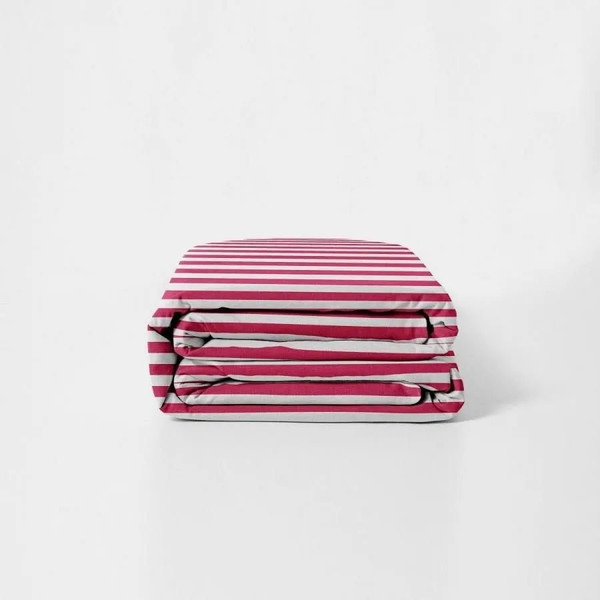 Изображение товара Простыня Urban Family Малиновый полоса 160x200x20 / 70471-6 (на резинке)